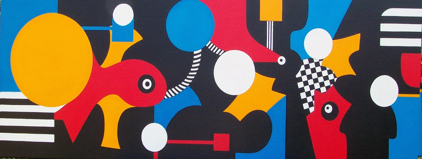 Sky Unlimited, lang horizontaal schilderij van Trudy Bersma