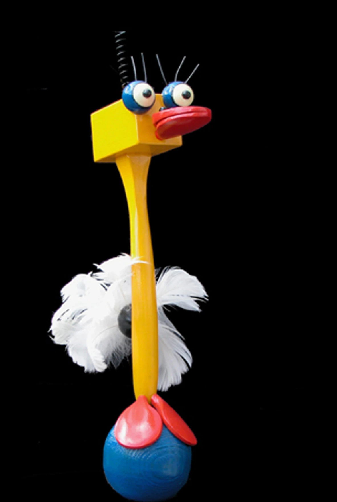 Lang geel fantasiefiguur