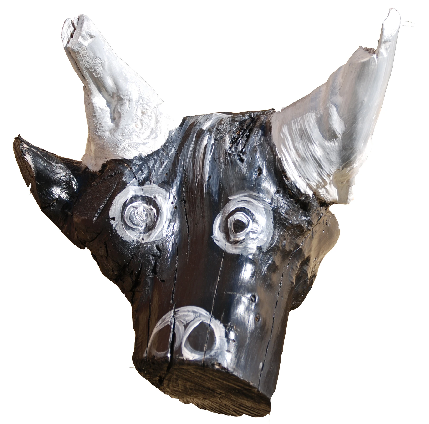 Zwart-wit dierlijk maskerachtig object